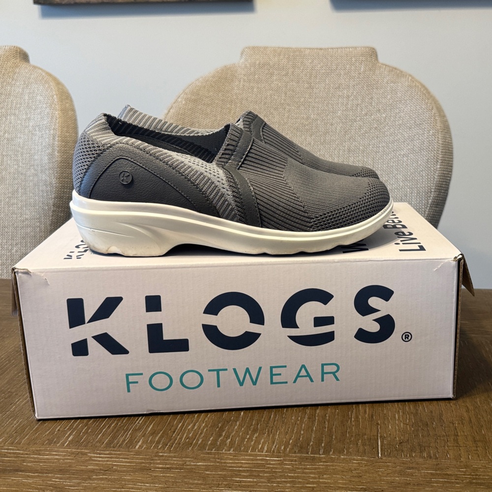 Klogs Evolve Steel Gray Slip-On Shoes